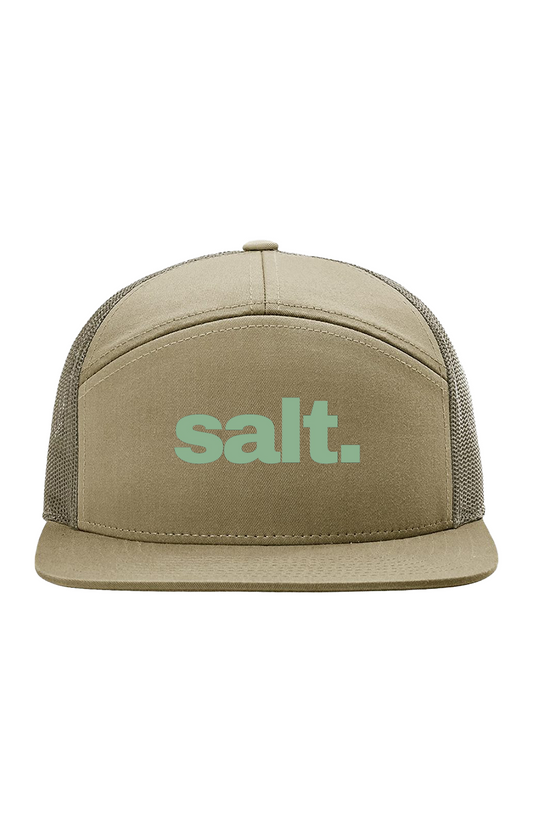 "salt." 7-Panel hat - Sage