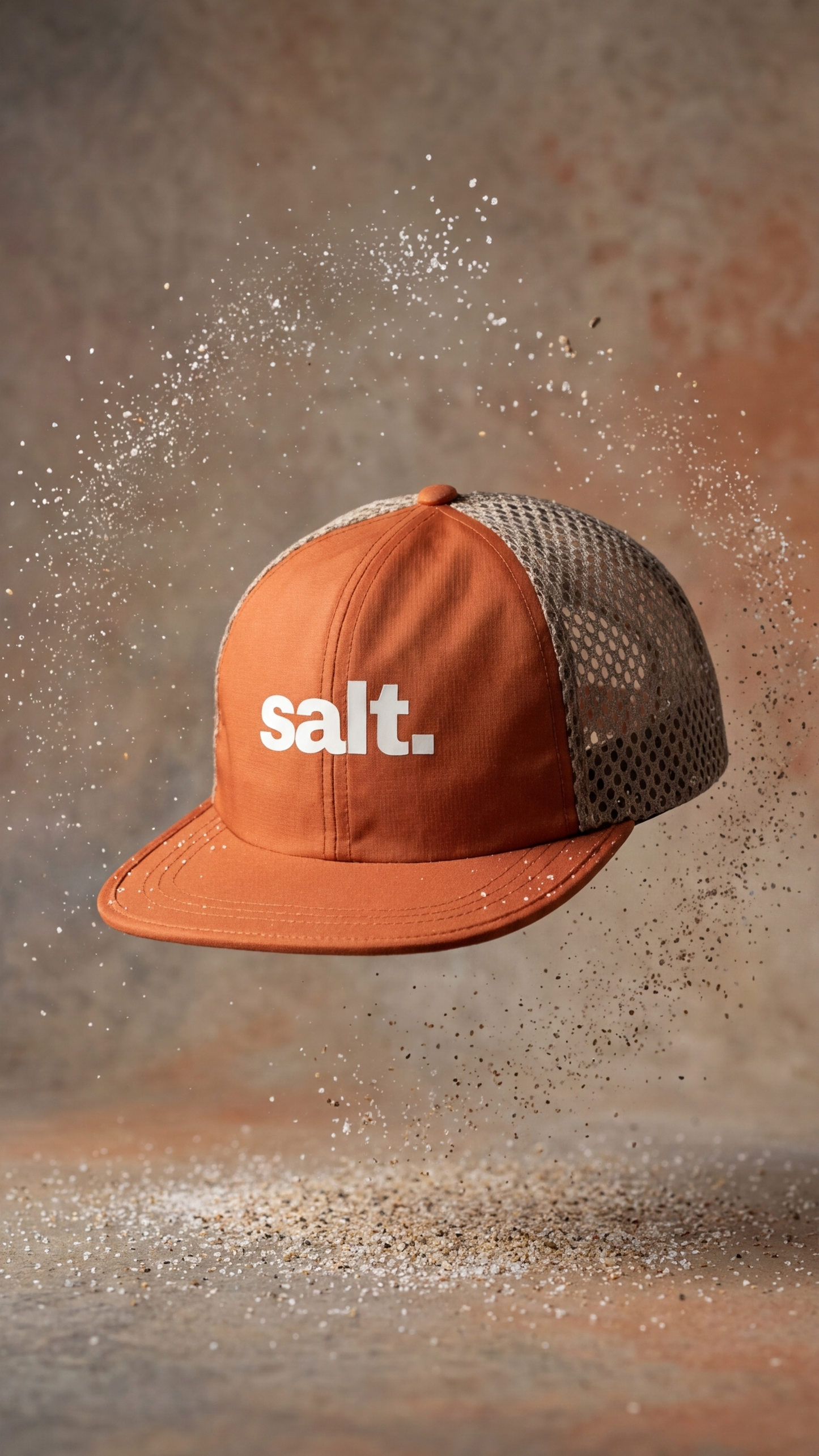 "salt." performance trail hat - texas orange